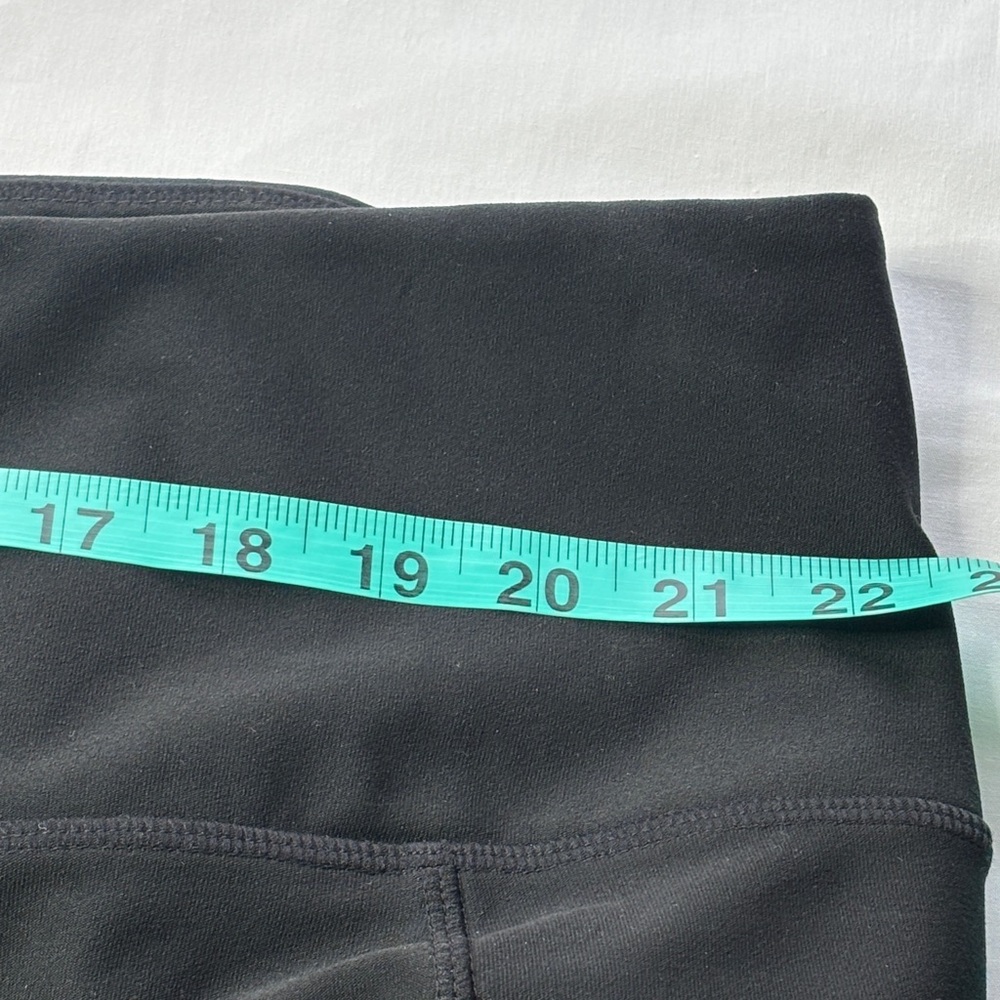 🖤 Eddie Bauer 3X High Waisted Workout Shorts Black Stretch Spandex Women's 🖤 - Picture 12 of 13